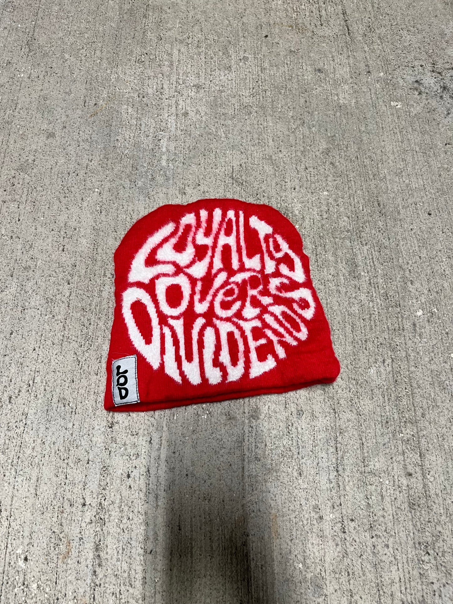 LOD “ Red Mohair” Beanie