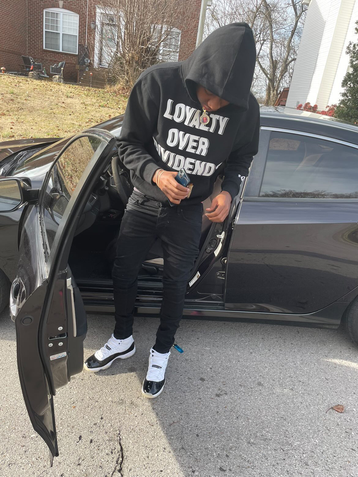 "New Wave" Blk Loyalty Over Dividends Hoodie